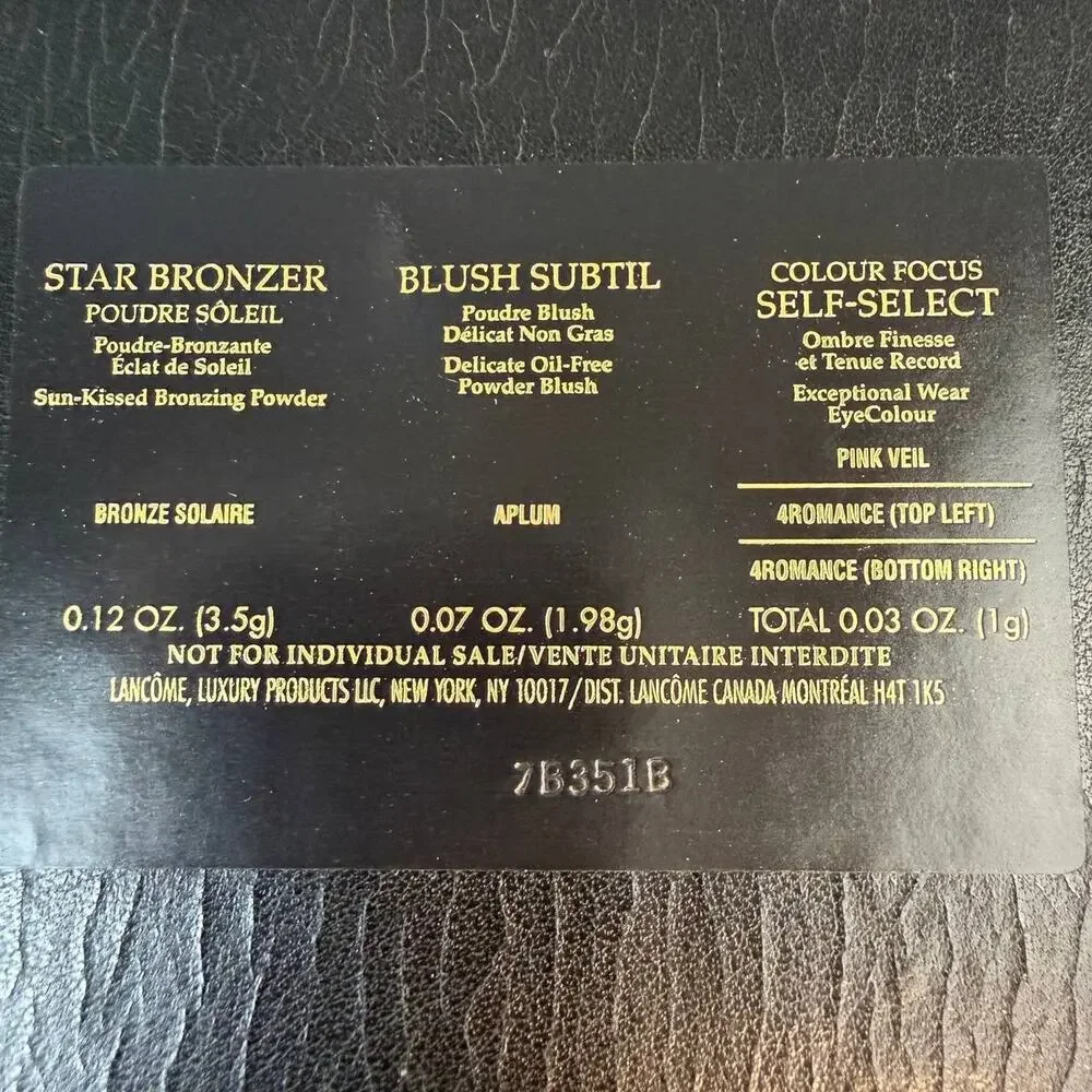 Lancome Makeup Palette